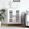 vidaXL Sideboard Weiß 69,5x34x90 cm Holzwerkstoff Produktbild-Vorschau 1