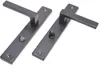 Türdrückerset Langschild Schwarz – Türdrücker – Türklinke – Produktbild-Vorschau 1