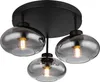 Globo Lighting Deckenleuchte Metall schwarz matt, 3x E27 Produktbild-Vorschau 1