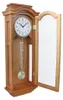 PRIM Radio Melody III Funkwanduhr Holz mit Pendel Braun 28 Produktbild-Vorschau 3