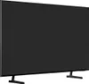 A black Samsung QLED television is shown from a side angle on a white background. Produktbild-Vorschau