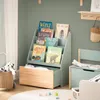 SoBuy Kinderregal KMB95-GR hellgrün mit 4 Regalen und Holzschublade im Kinderzimmer Náhľad obrázku produktu