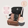 A car seat with additional inserts and icons indicating features. Produktbild-Vorschau
