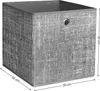 Songmics Aufbewahrungsbox Set Faltboxen Würfelregal Grau Produktbild-Vorschau 6