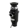 A black garbage disposal unit with a silver rim, shown against a white background. Voir les images du produit