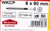 Viti da carpenteria TORX Klimas WKCP 6x90 100 pz Anteprima dell’immagine prodotto 6
