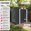 Zahradní přístřešek se šikmou střechou - šedý/bílý Náhled obrázku produktu 3