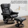 HOMCOM Relaxsessel Massagesessel mit Fußhocker Produktbild-Vorschau 4
