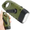 2er Solar-Handkurbel Taschenlampe, Camping Outdoor Produktbild-Vorschau 1
