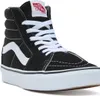 A black and white Vans Sk8-Hi sneaker is shown from a side angle against a white background. Voir les images du produit