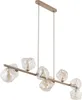 Pendelleuchte Metall Rauchglas G9 H: max. 141 cm Beige Produktbild-Vorschau 3