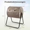 COSTWAY 142L bubnový kompostér, záhradný kompostér s Náhľad obrázku produktu 3