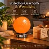 Orange Glas Nachttischlampe Kugel, dimmbare Tischlampe mit Produktbild-Vorschau 7