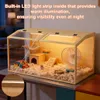 Jaula para hámster WISFOR con luz LED, casa para pequeños Vista previa de la imagen del producto 8