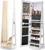 SONGMICS Schmuckschrank mit LED und Spiegel, 3 Ablagen, Produktbild-Vorschau 3