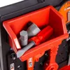 A close-up view of a toy workbench with tools in a red tray. Náhled obrázku produktu