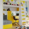 Marlux-Meble Hochbett JSM-7 90x200 TREPPE RECHTS mit Produktbild-Vorschau 2
