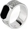 NKlaus 60mm Herrenring echt Onyx schwarz Solitär 925 Silber Produktbild-Vorschau 1