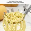 Edelstahl Spaghettil?ffel und Edelstahl Spaghettizange šC Produktbild-Vorschau 4