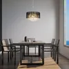 Globo Lighting Hängeleuchte Metall verchromt, Seide Produktbild-Vorschau 3