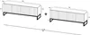 2 Stk TV-Schrank 2 x ELPIS TV Glamour Style Schwarz Metall Produktbild-Vorschau 7