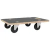 A transport dolly with four wheels against a white background. Podgląd zdjęcia produktu