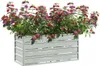 vidaXL Garten-Hochbeet 100x40x45 cm Verzinkter Stahl Silber Produktbild-Vorschau 3