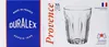 The image shows the packaging for a set of Duralex Provence tumblers. Produktbild-Vorschau