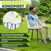 tillvex® Gartenstuhl 2er Set Wetterfest mit Armlehne Weiß | Produktbild-Vorschau 8
