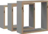 vidaXL Würfelregale 3 Stk. Grau MDF Produktbild-Vorschau 7