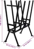 vidaXL Sawhorse Práškově lakovaná černá barva Náhled obrázku produktu 5