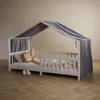 Hausbett Himmel LIAN in grau - Betthimmel aus 100% Produktbild-Vorschau 1