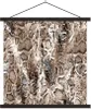 MuchoWow® Textilposter Tiermuster - Schuppen - Formen 40x40 Produktbild-Vorschau 1