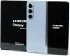 A Samsung Galaxy Z Fold 5 phone is shown next to its packaging. Produktbild-Vorschau