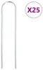 vidaXL Bodemankers, 25 stuks, U-vorm, 20x3,5 cm, verzinkt Productafbeelding-voorbeeld 5