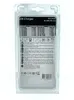 The back of a retail package for a USB charger. Produktbild-Vorschau