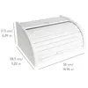 Creative Home Porta-Pane Legno Bianco | 38x28,5x17,5cm Anteprima dell’immagine prodotto 3