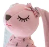 Peluche coniglio mascotte rosa 52 cm Anteprima dell’immagine prodotto 4