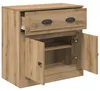 vidaXL Vysoká skriňa Artisan – dub 70 x 35,5 x 67,5 cm Náhľad obrázku produktu 5