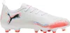 A white Puma soccer cleat with red and blue accents. Produktbild-Vorschau
