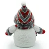 Schneemann LED Figur 28 cm Weihnachtsdeko batteriebetrieben Produktbild-Vorschau 3