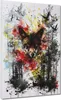 Fuchs im Wald Abstract Style Leinwandbild Wandbild Produktbild-Vorschau 1