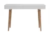 Miliboo - Schreibtisch skandinavisches Design Weiß und Holz Produktbild-Vorschau 6