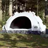 vidaXL Campingzelt 3 Personen Weiß Verdunkelungsstoff Quick Produktbild-Vorschau 2