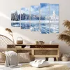 Bild auf Leinwand - Leinwandbild - 5 Teile - Wald Eis See - Produktbild-Vorschau 7