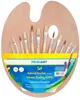 Naturpinsel 12er Set + Holzpalette Produktbild-Vorschau 2