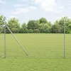 vidaXL Zaunpfosten 12 pcs Silber Pulverbeschichteter Stahl Produktbild-Vorschau 2