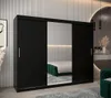 Skříň s posuvnými dveřmi v šířce 250 cm TIMEA 1 - černá Náhled obrázku produktu 1