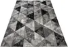 Tapiso Koberec LUXURY Geometric Black Grey Obývací pokoj Náhled obrázku produktu 7