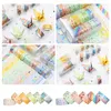 Sada 12 rolí washi pásky, roztomilé vzory so zlatými Náhľad obrázku produktu 8